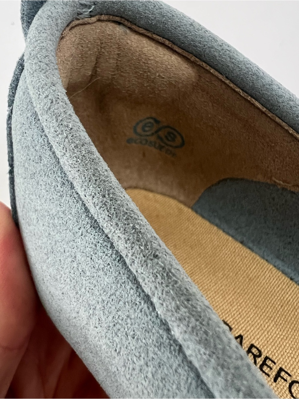 ReVivo barefoot Light Blue Women's Ballet Flats with Bow Jing Jing never worn - Picture 16 of 16
